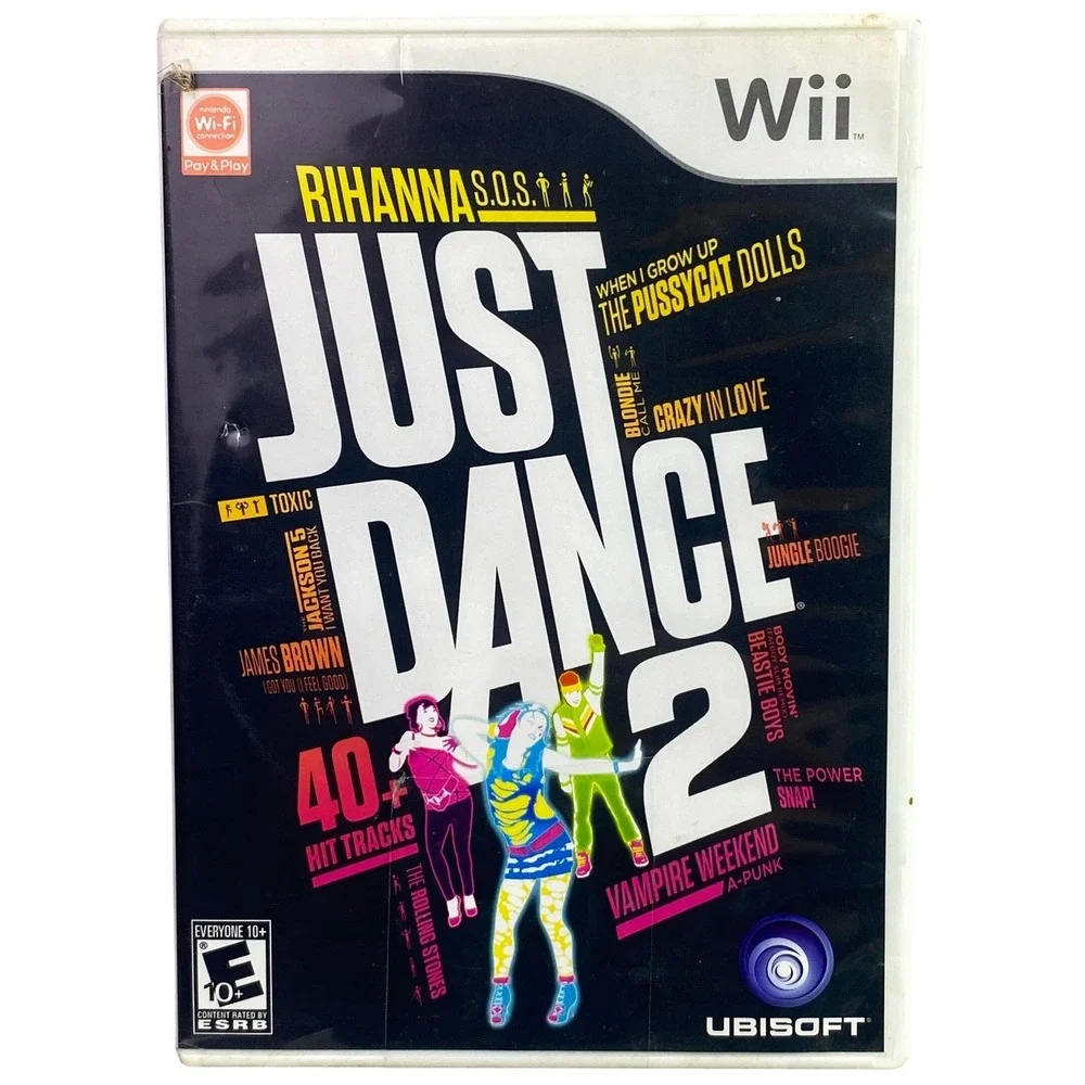 Nintendo Wii Just Dance 2 Video Game‎ Disc and Case